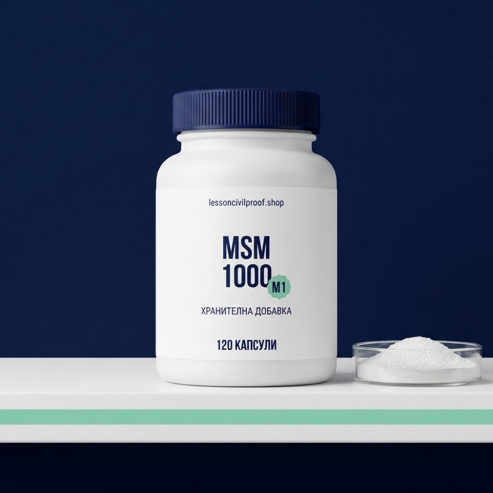 Снимка на буркан MSM 1000 — 120 капсули